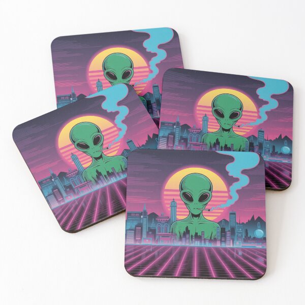Item preview, Smoking Alien UFO designed and sold by ALL ART .