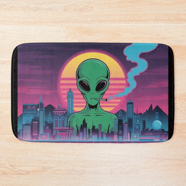 Item preview, Smoking Alien UFO designed and sold by ALL ART .