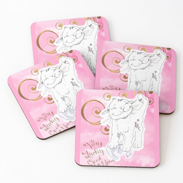 Item preview, Very Lucky Good News Cat (drawing by ACCI)  designed and sold by VanyssaGraphics.