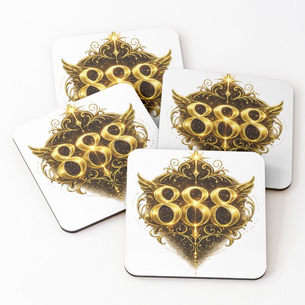 Item preview, Golden Angel Number 888 Prosperity Design designed and sold by HiteshArt111.