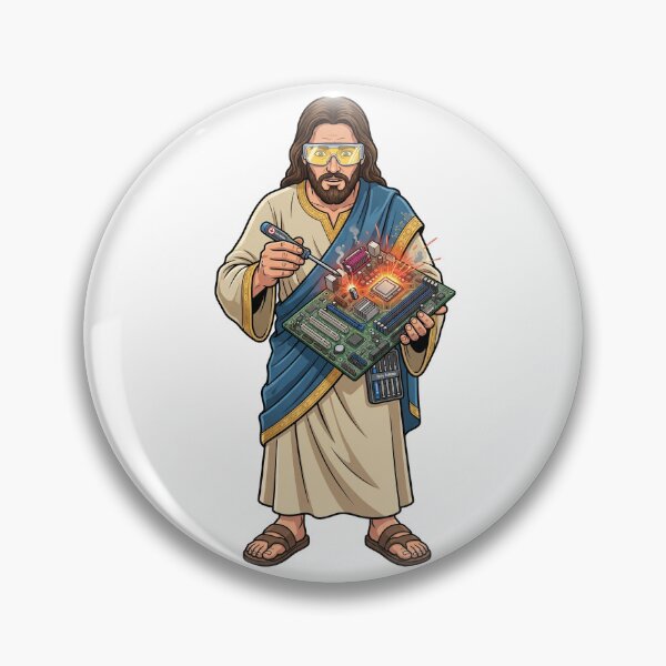 Item preview, Jesus Fixing Computer designed and sold by KJ Frost.