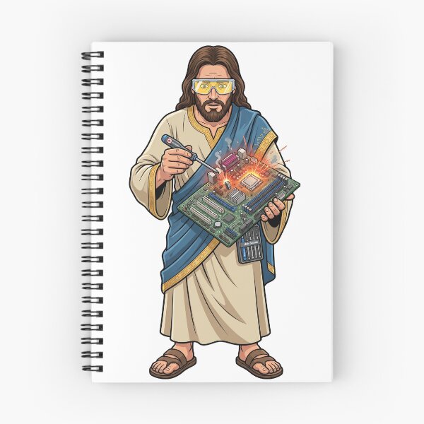 Item preview, Jesus Fixing Computer designed and sold by KJ Frost.