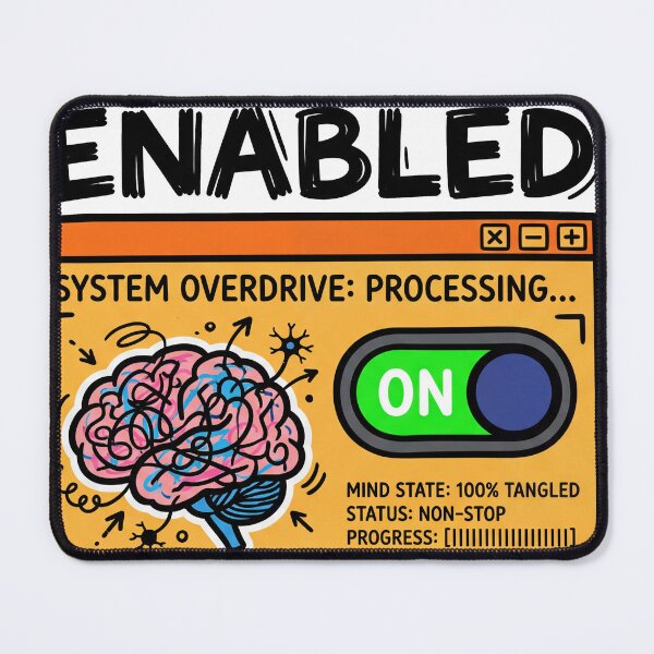 Item preview, Overthinking: ENABLED  designed and sold by PabloPlace.
