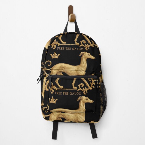 Item preview, Free the Galgo - Embroidery No01 designed and sold by GALOGO – Art for Sighthounds & Animal Welfare.