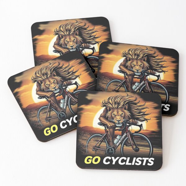 Item preview, Go Cyclists Aggressive Lion Cycling T-Shirt designed and sold by Tama-sirth.