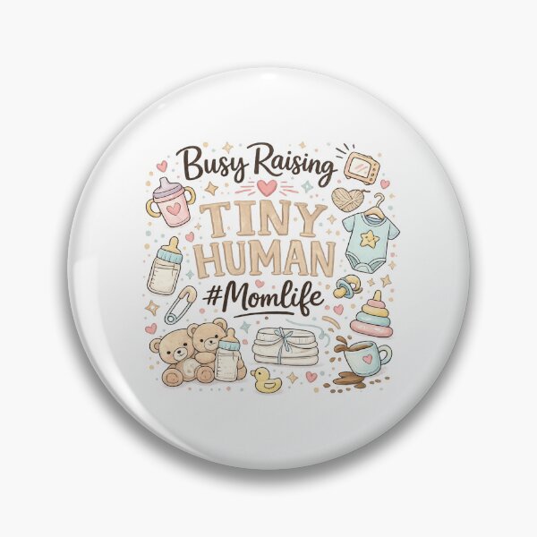 Item preview, Busy Raising Tiny Human #MomLife Cute Mom Design designed and sold by Alexamarin.