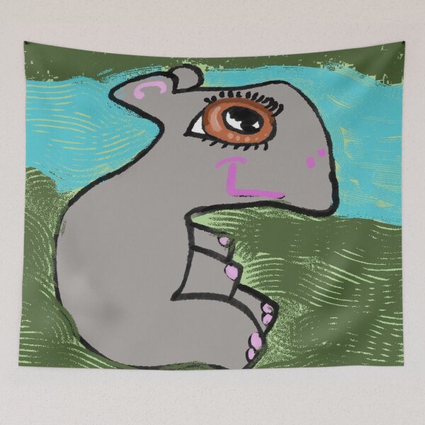 Item preview, Darla Hippo designed and sold by pinkyjainpan.
