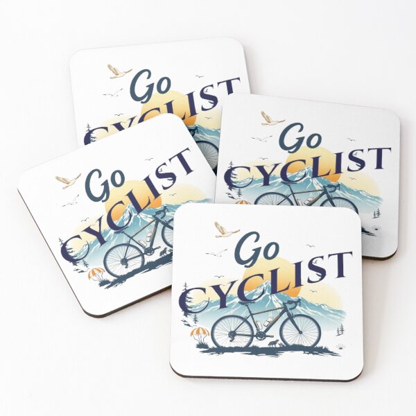 Item preview, Go Cyclist ! Vintage Mountain Bicycle graphic Art designed and sold by Tama-sirth.
