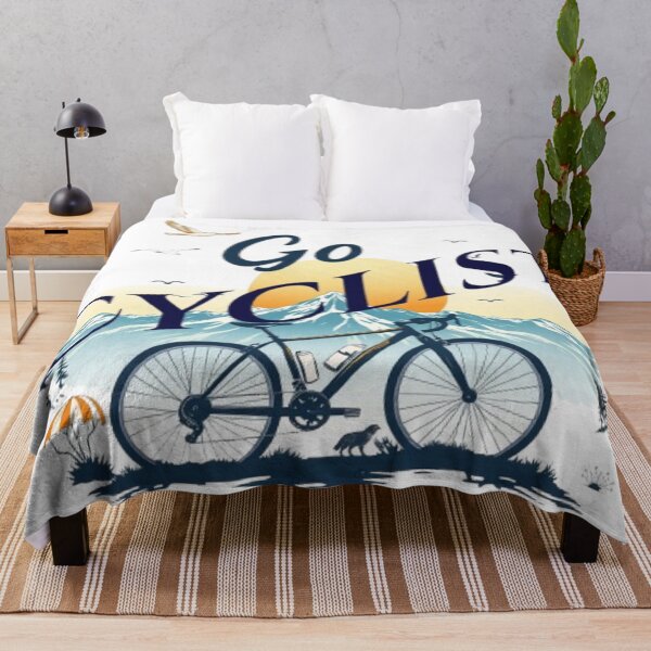 Item preview, Go Cyclist ! Vintage Mountain Bicycle graphic Art designed and sold by Tama-sirth.