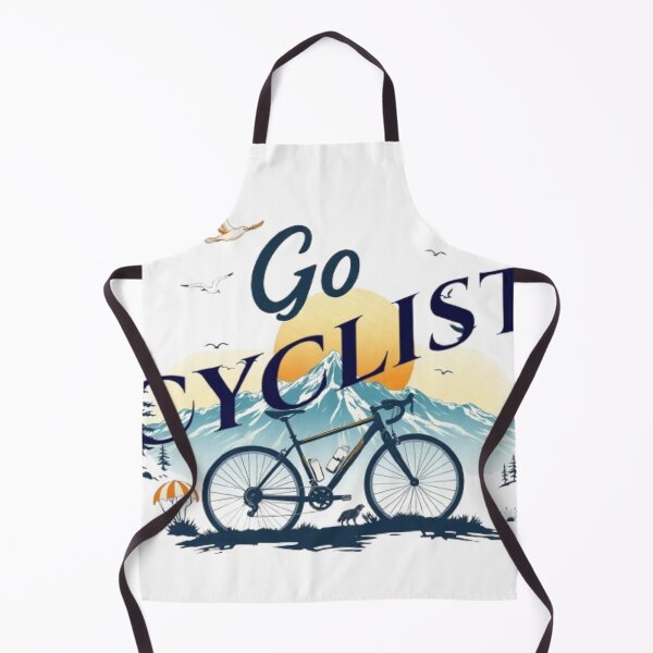Item preview, Go Cyclist ! Vintage Mountain Bicycle graphic Art designed and sold by Tama-sirth.