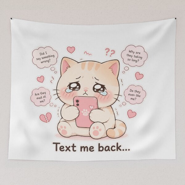 Item preview, Cat Attachment Issues Cute Meme Mood designed and sold by Sadia  Jannat.