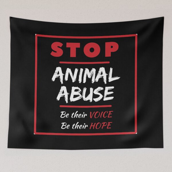 Item preview, Stop Animal Abuse, Be Their Voice Graphic, Anti Animal Cruelty Awareness Design designed and sold by AnimalVibes.