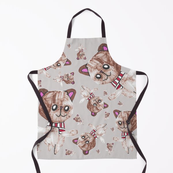 Item preview, Cosy Bear In Striped Scarf Pattern Art designed and sold by nimbfeja.