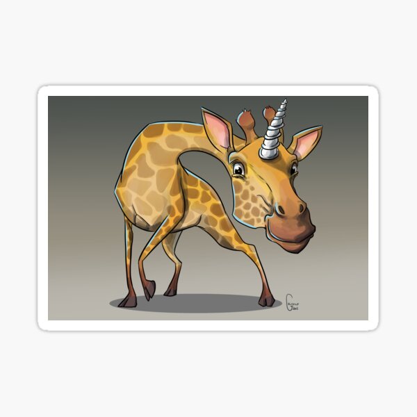 Licorne Girafe Sticker