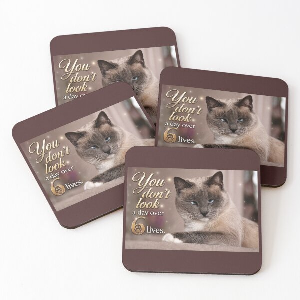 Item preview, You Don’t Look a Day Over 6 Lives designed and sold by Kimberly Palmer.