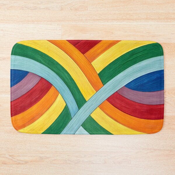Item preview, Rainbow Waves Pattern designed and sold by trendspatterns.
