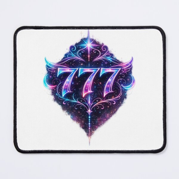 Item preview, Neon Angel Number 777 Cosmic Design designed and sold by HiteshArt111.