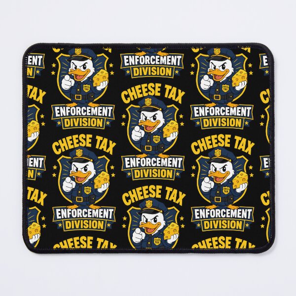 Item preview, Cheese Tax Enforcement Division Funny Duck Police Design designed and sold by TeeTimeTreasure.