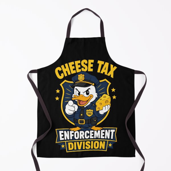 Item preview, Cheese Tax Enforcement Division Funny Duck Police Design designed and sold by TeeTimeTreasure.