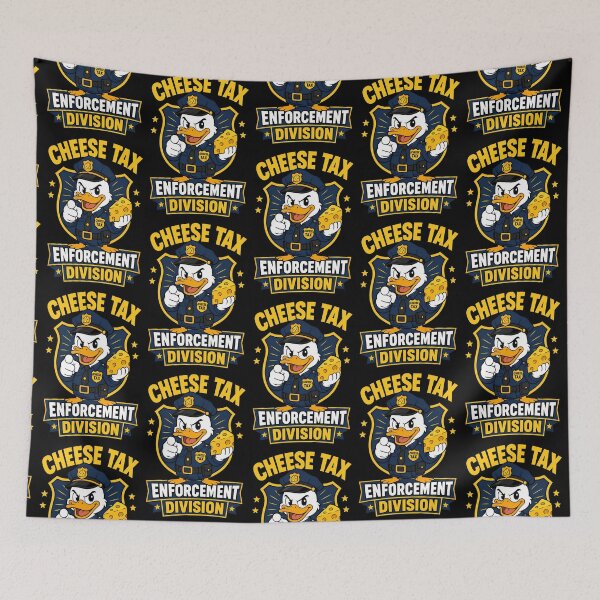 Item preview, Cheese Tax Enforcement Division Funny Duck Police Design designed and sold by TeeTimeTreasure.