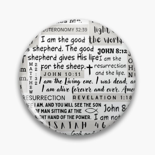 Item preview, I AM - Bible Verses - white and gray designed and sold by HisDesignCo.