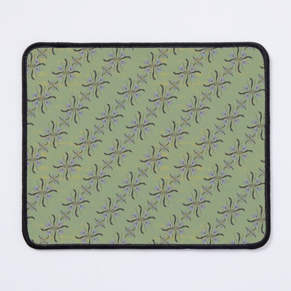 Item preview, Spring Honey Locust & Iris on Green & Yellow designed and sold by Digitalmyth's Designs.