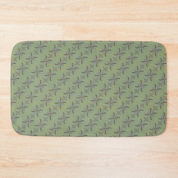 Item preview, Spring Honey Locust & Iris on Green & Yellow designed and sold by Digitalmyth's Designs.