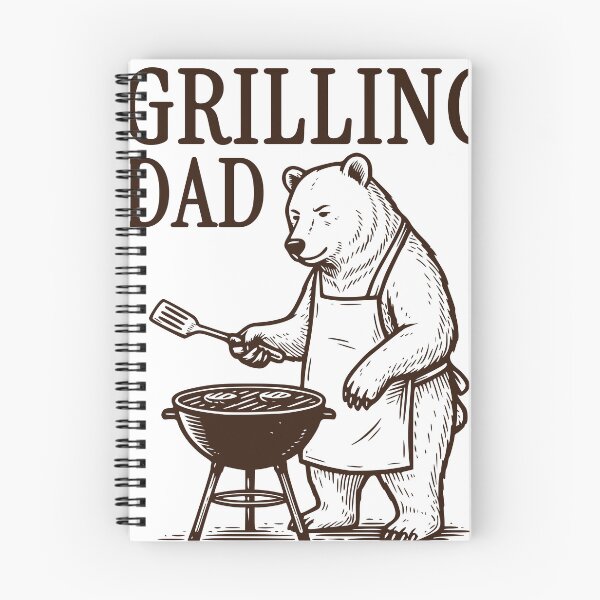 Item preview, Grilling Dad Bear Sticker, Funny BBQ Father’s Day Design designed and sold by TeeVerse27.