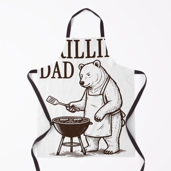 Item preview, Grilling Dad Bear Sticker, Funny BBQ Father’s Day Design designed and sold by TeeVerse27.