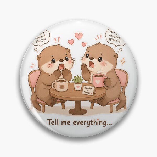 Item preview, Otter Friendship Gossip Cozy Cute Mood designed and sold by Sadia  Jannat.