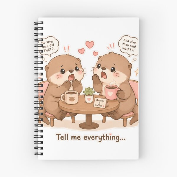 Item preview, Otter Friendship Gossip Cozy Cute Mood designed and sold by Sadia  Jannat.
