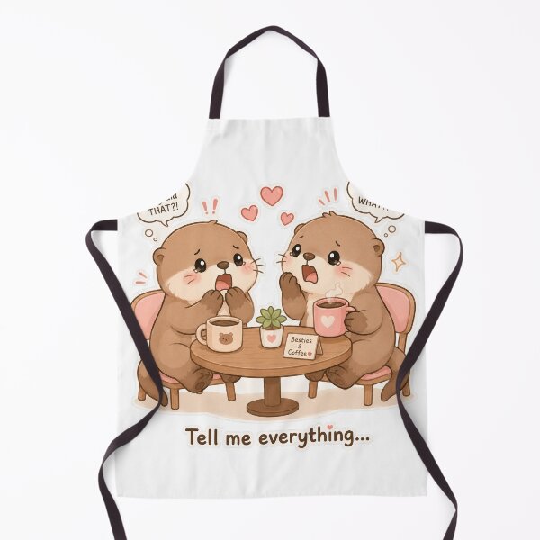 Item preview, Otter Friendship Gossip Cozy Cute Mood designed and sold by Sadia Jannat.