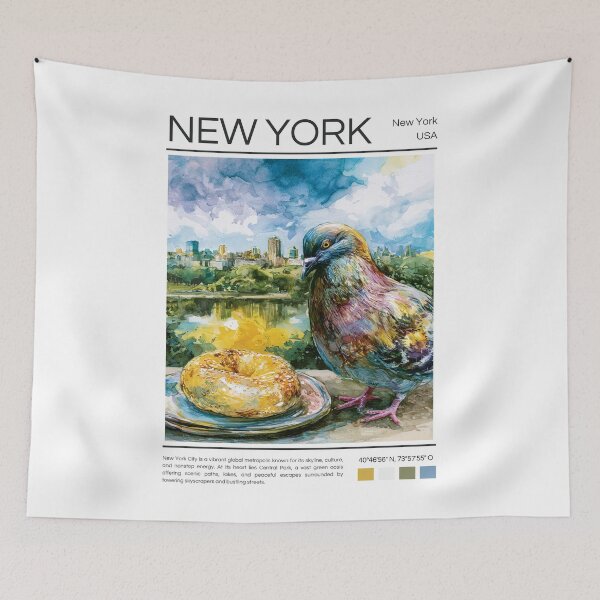 Item preview, Central Park - New York - Watercolor designed and sold by StudioRedKoala.