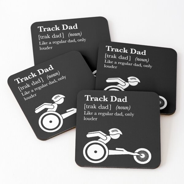 Item preview, Track Dad (white) designed and sold by JOYart-CJR.
