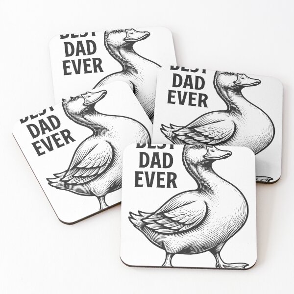 Item preview, Best Dad Ever Duck Sticker, Funny Father’s Day Design designed and sold by TeeVerse27.