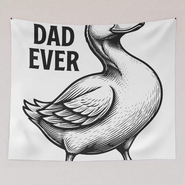 Item preview, Best Dad Ever Duck Sticker, Funny Father’s Day Design designed and sold by TeeVerse27.