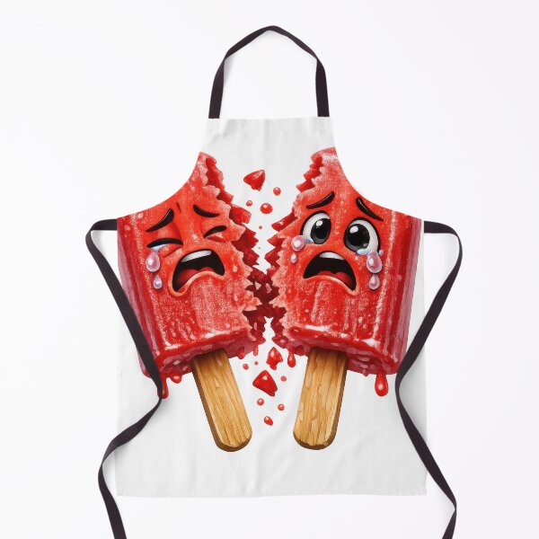 Item preview, Broken Popsicle Heartbreak Sad Cartoon designed and sold by jgvisualarts.