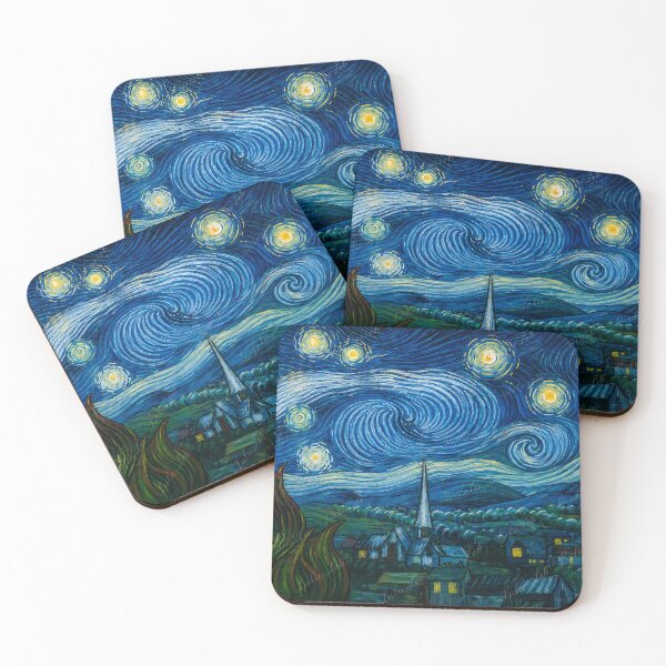 Item preview, Starry Night panoramic view Vincent van Gogh designed and sold by LuluLeb.