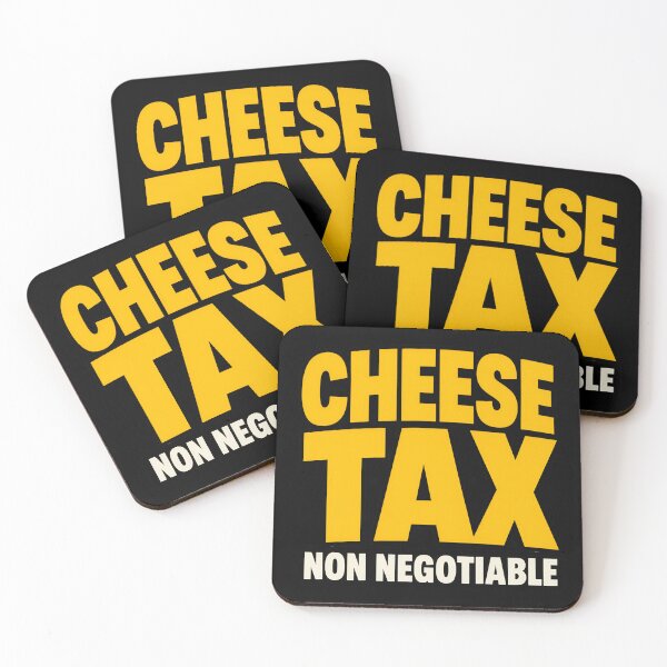 Item preview, Cheese Tax Non Negotiable Funny Food Meme Design designed and sold by TeeTimeTreasure.