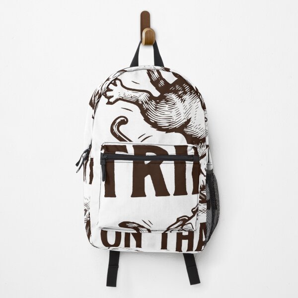 Item preview, Tripped On That Again Hiking Cat Sticker, Funny Trail Design designed and sold by TeeVerse27.