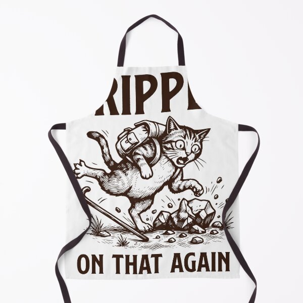 Item preview, Tripped On That Again Hiking Cat Sticker, Funny Trail Design designed and sold by TeeVerse27.