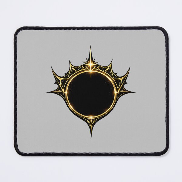 Item preview, Solar Eclipse Sigil — Celestial Gold Emblem designed and sold by DreamMachine69.