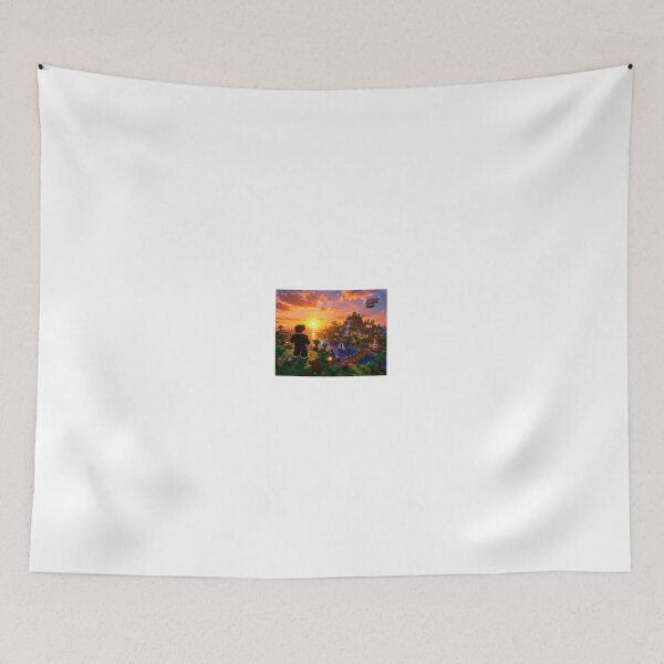 Item preview, Dreamlike blocky sunset adventure designed and sold by riki2365.