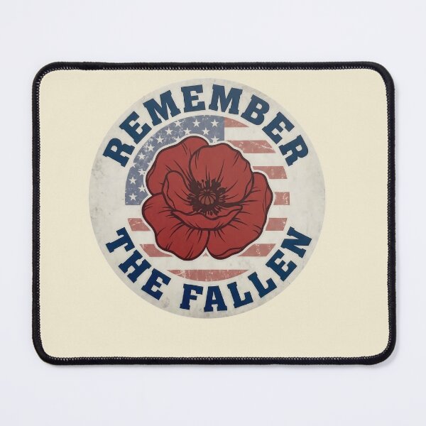 Item preview, Memorial Day Remember The Fallen Poppy Tribute designed and sold by MythicCotton.