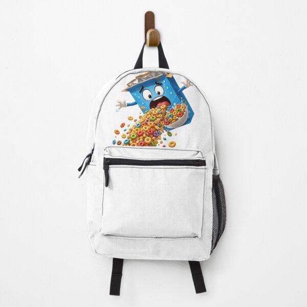 Item preview, Crazy Cereal Box Character Spilling Colorful Fruit Loops designed and sold by jgvisualarts.