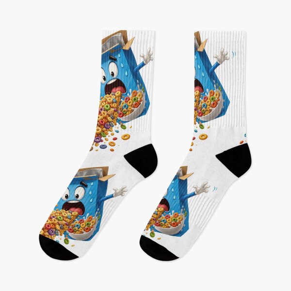 Item preview, Crazy Cereal Box Character Spilling Colorful Fruit Loops designed and sold by jgvisualarts.