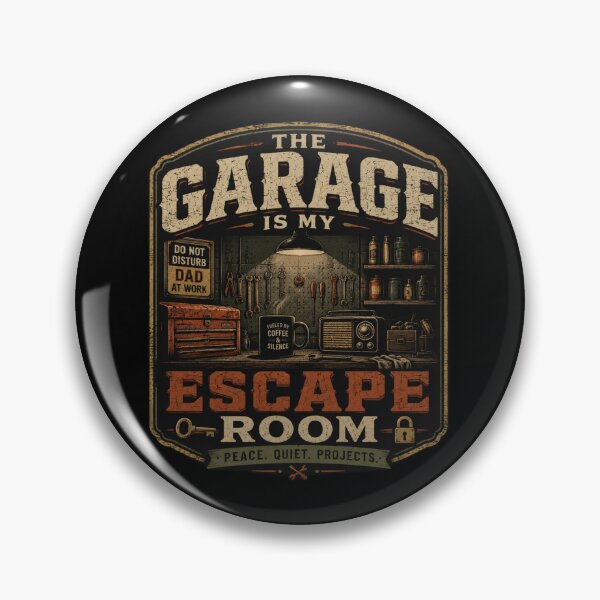Item preview, The Garage Is My Escape Room – Funny Mechanic Dad Workshop Vintage Design designed and sold by MartBook.