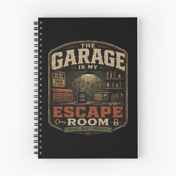 Item preview, The Garage Is My Escape Room – Funny Mechanic Dad Workshop Vintage Design designed and sold by MartBook.