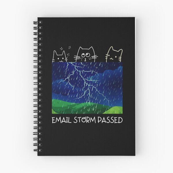 Item preview, Funny Inbox Zero Cat Email Storm Corporate Humor designed and sold by ContigoART.