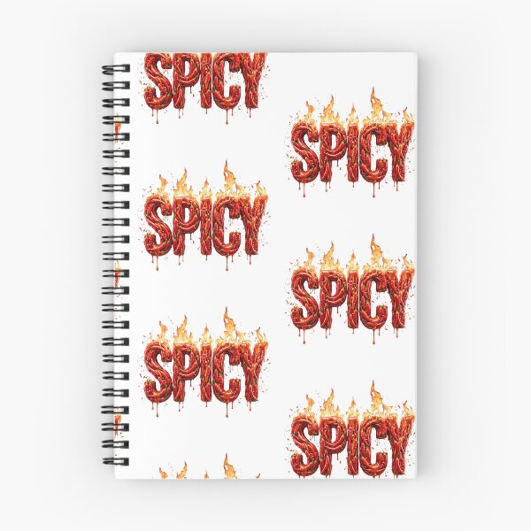 Item preview, Spicy Chili Pepper Fire Typography Foodie Hot Sauce Mexican Food Lover designed and sold by afarkar.